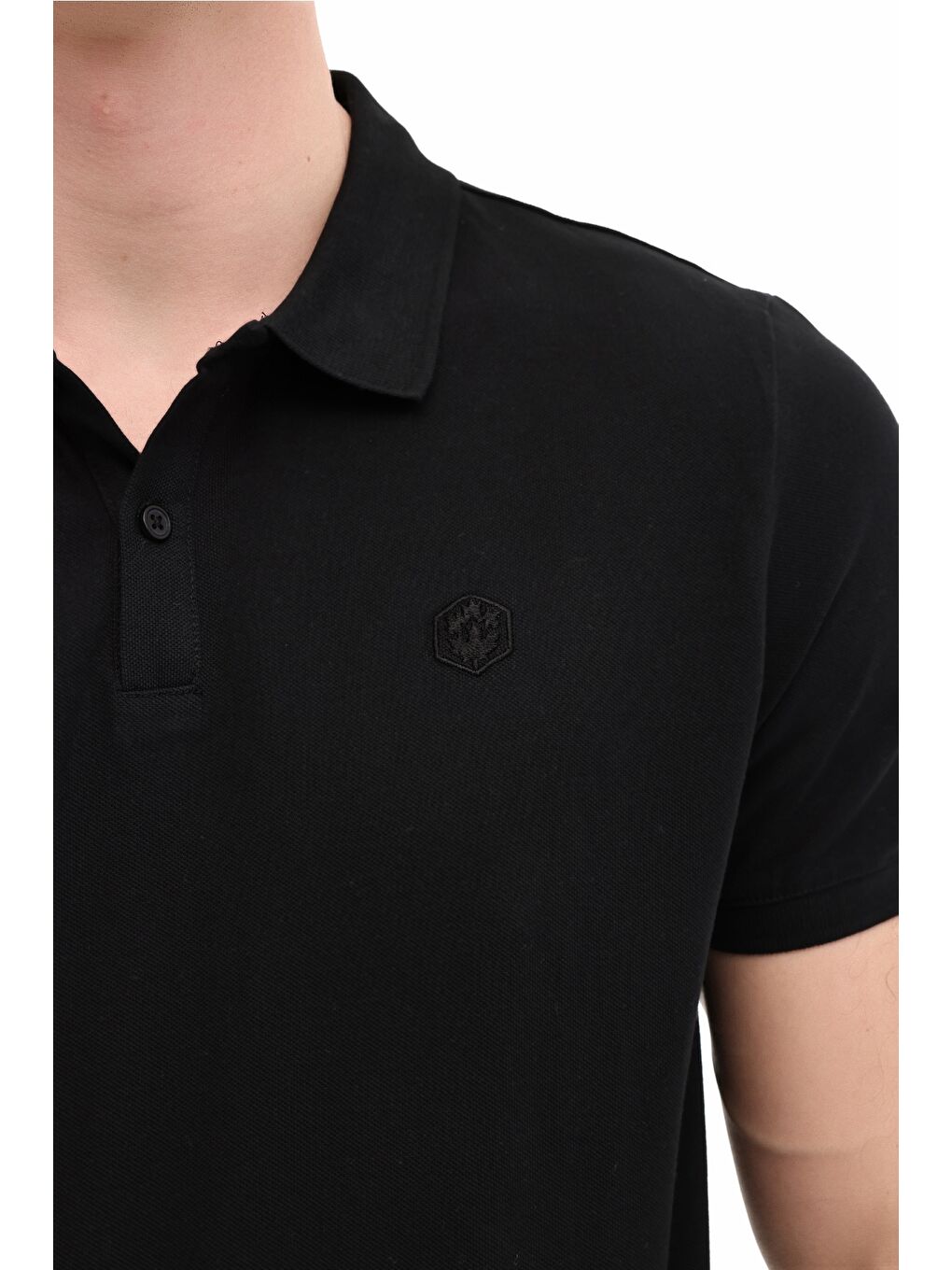 MB CT953 POLO T-SH 6FX Siyah Erkek Kısa Kol T-Shirt-3