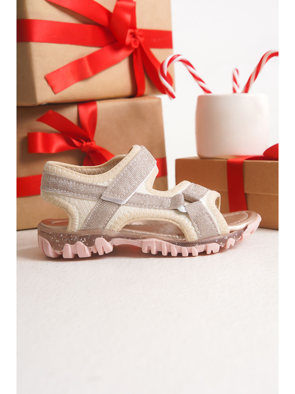 Pembe Sindy Günlük Ortopedik Kız Çocuk Sandalet Ayakkabı-3
