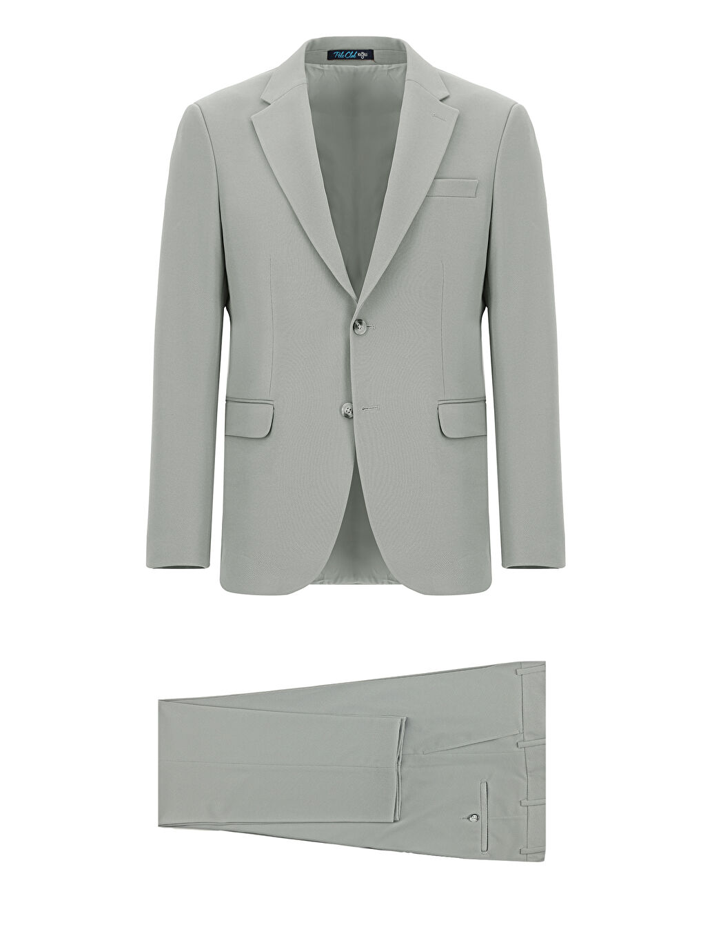 Gri 6 Drop Regular Fit Standart Kesim Mevsimlik Mono Yaka Takım Elbise-8