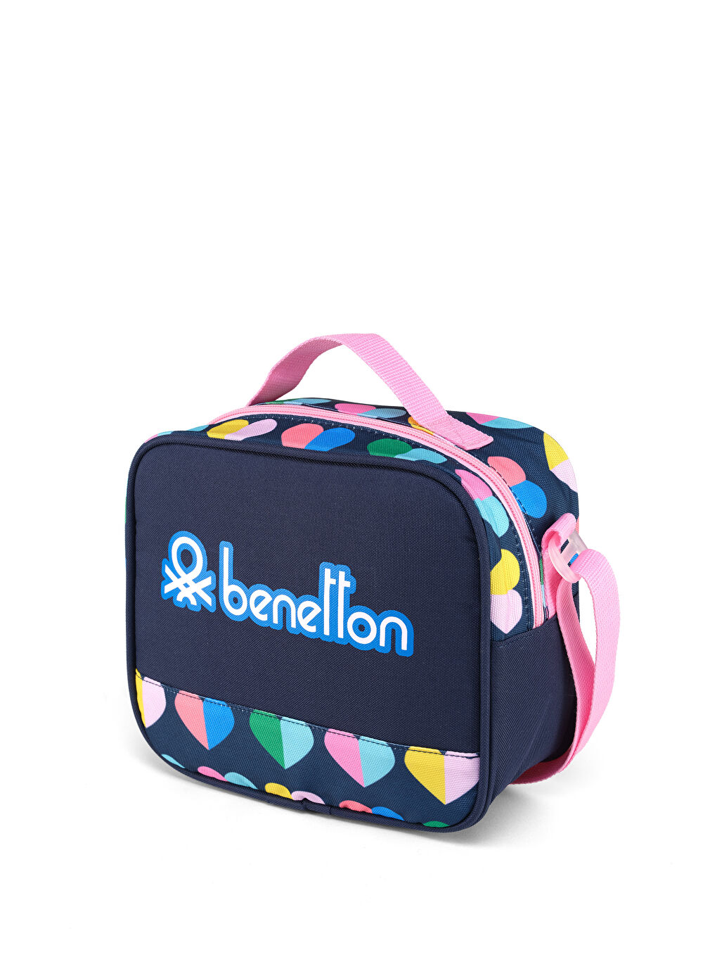 Mini Kalp Desenli Kız Çocuk Beslenme Çantası-2