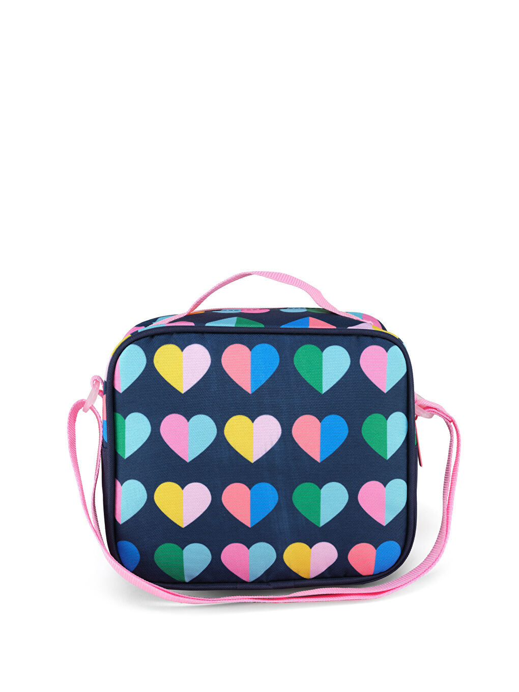 Mini Kalp Desenli Kız Çocuk Beslenme Çantası-3