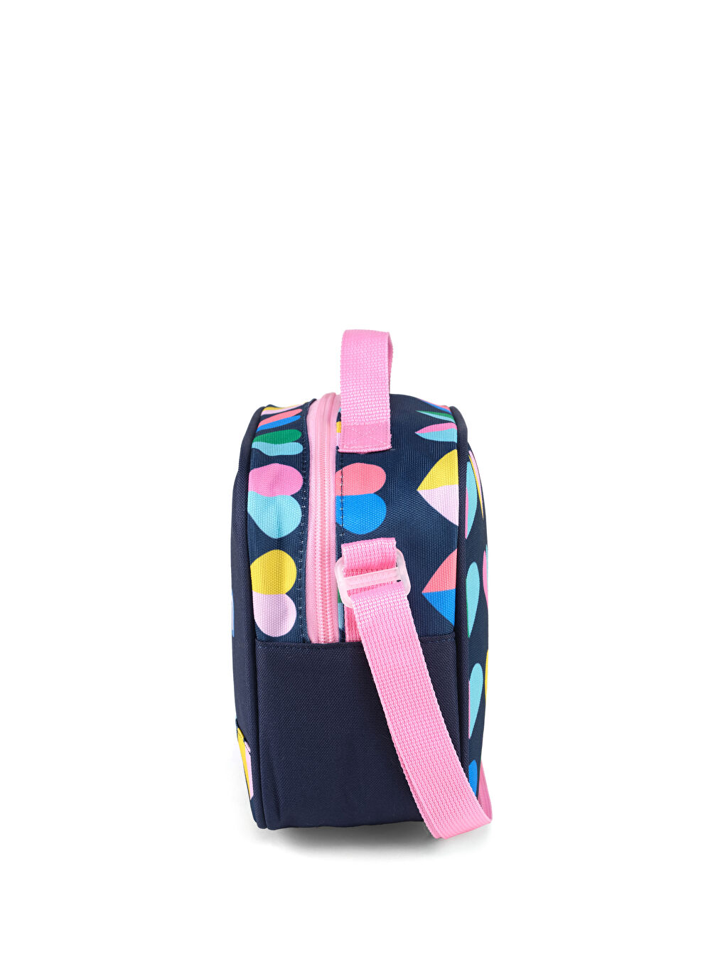 Mini Kalp Desenli Kız Çocuk Beslenme Çantası-4