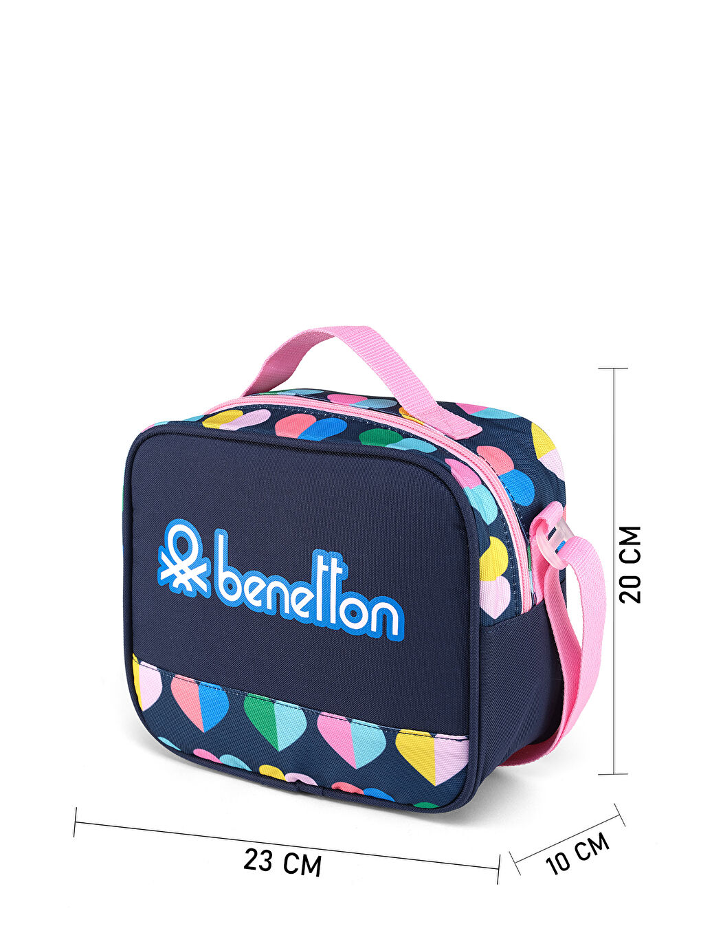 Mini Kalp Desenli Kız Çocuk Beslenme Çantası-5