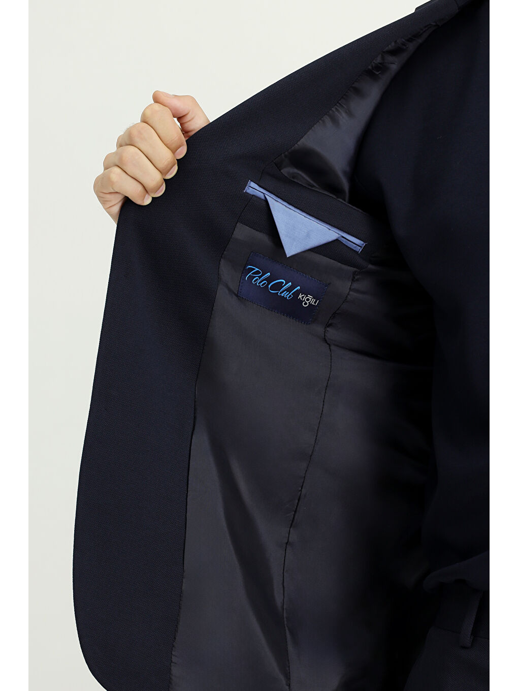 Lacivert Relaxed Fit Rahat Kesim Klasik Takım Elbise-5