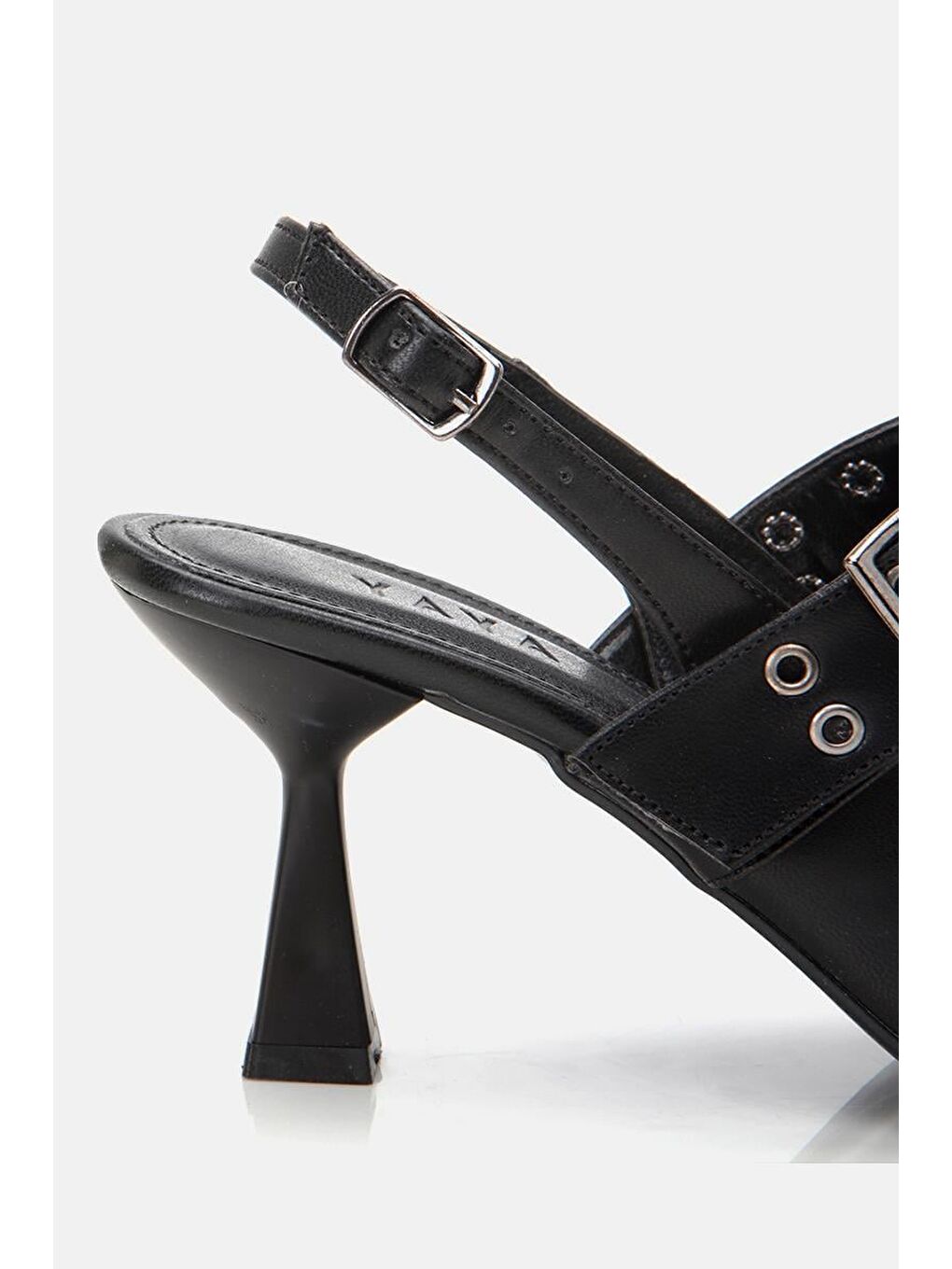 Kadın Siyah Kemerli Stiletto-5