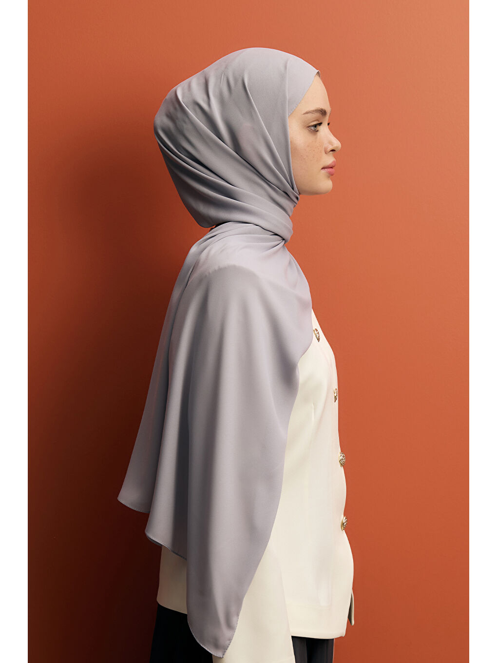 Daily Krep Şal Açık Gri-1