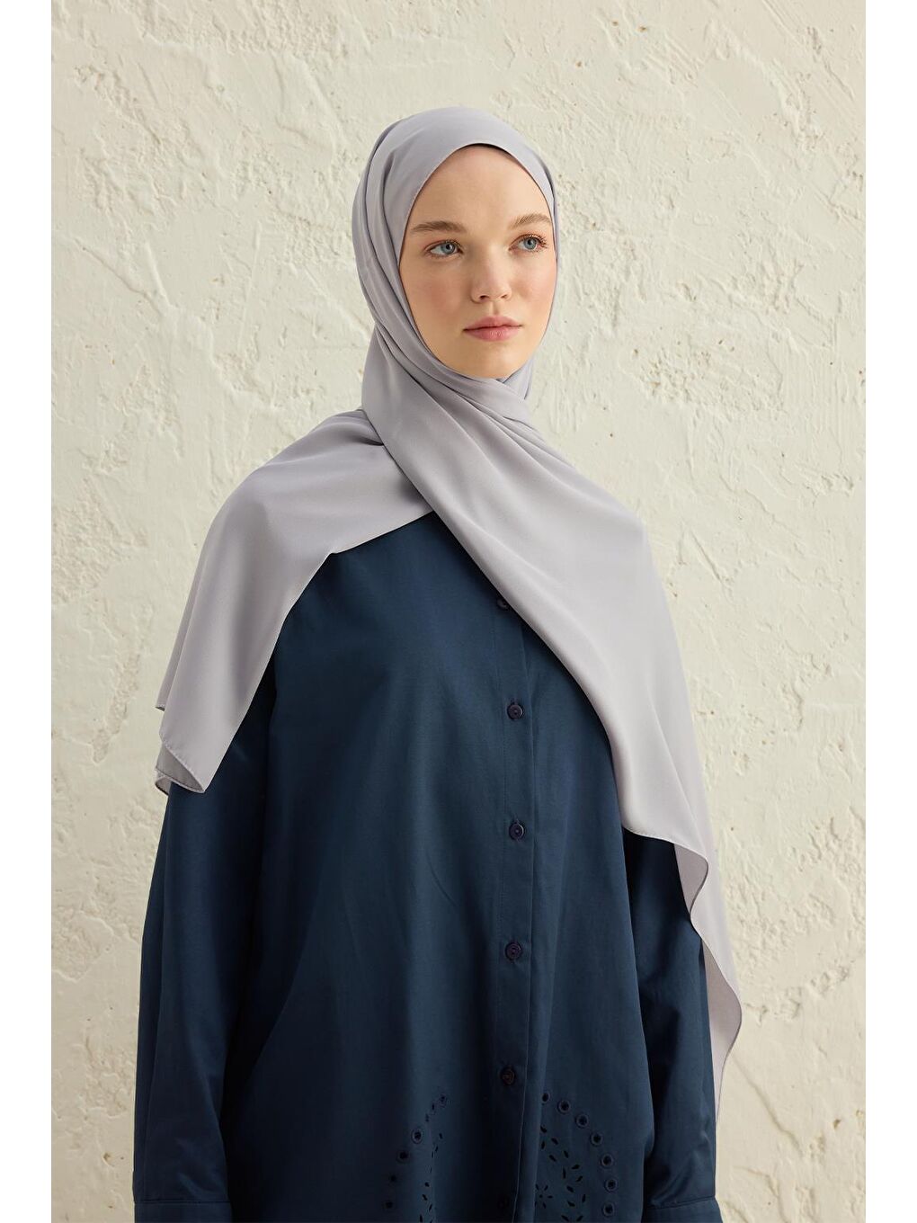 Daily Krep Şal Açık Gri-2