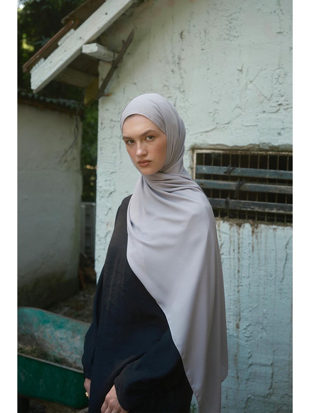 Daily Krep Şal Açık Gri-8