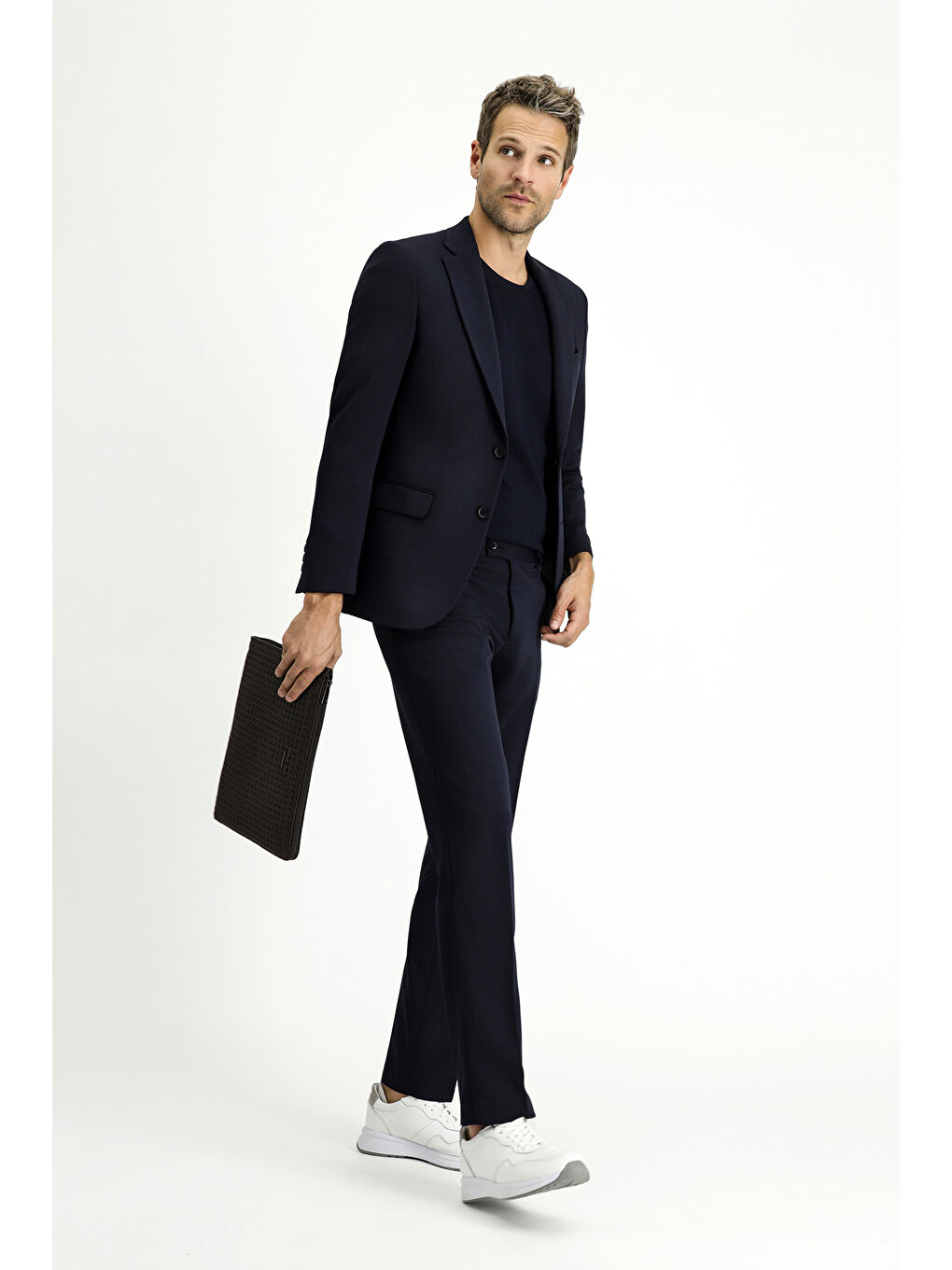 Lacivert Slim Fit Dar Kesim Klasik Takım Elbise