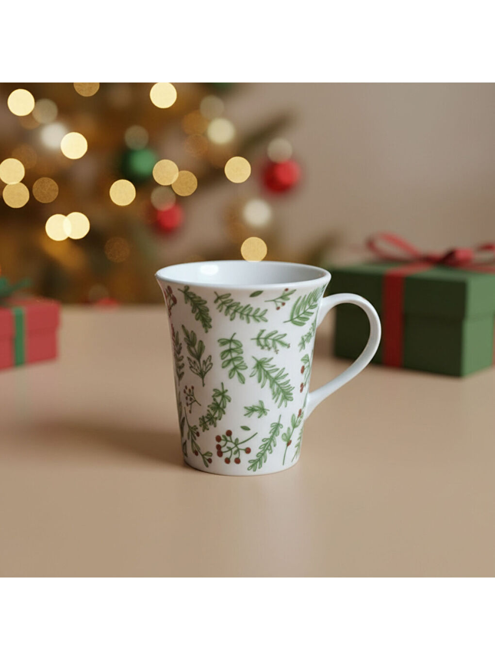 Ekru Viva Yılbaşı Mug Bardak-1