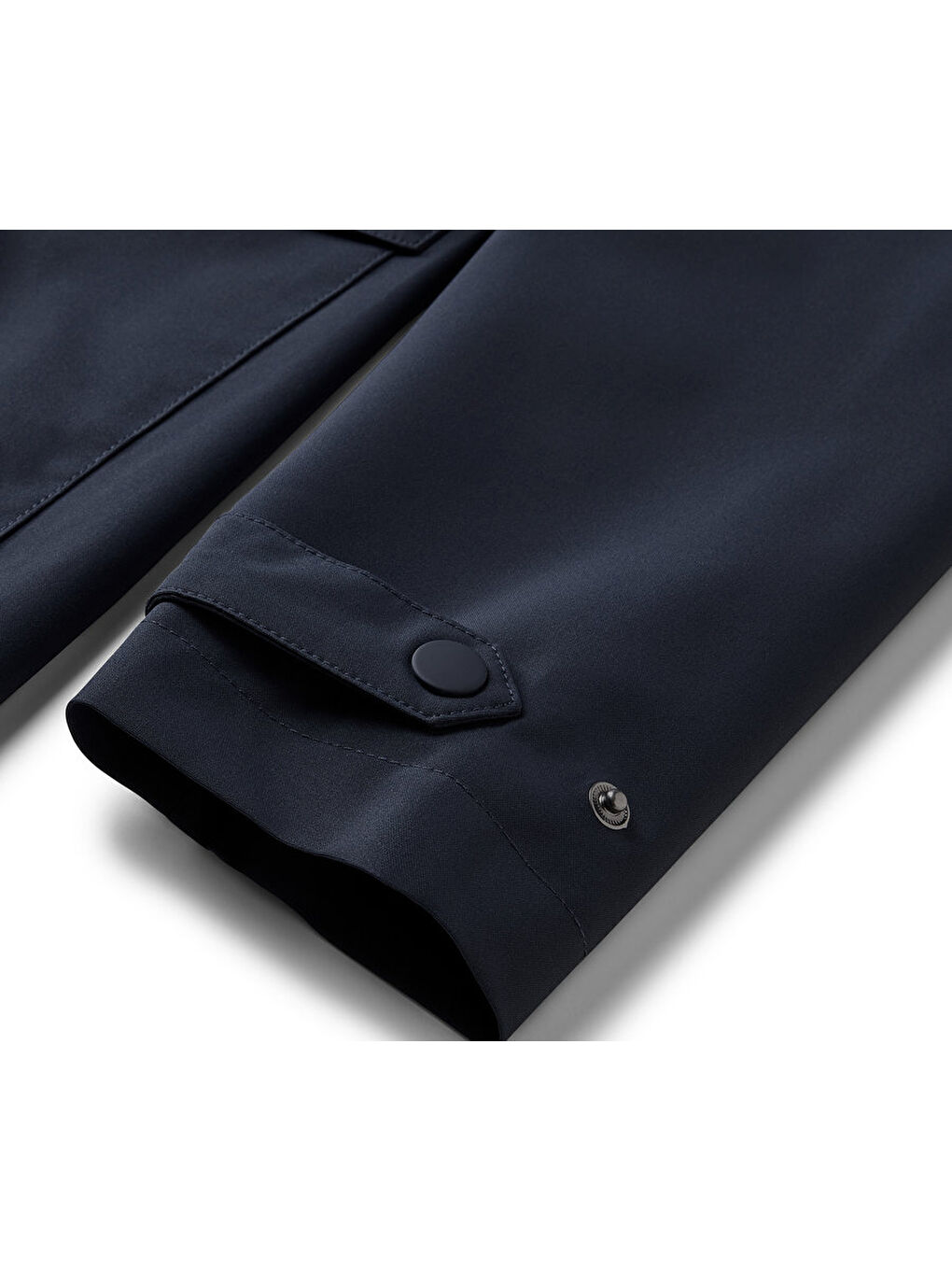 Siyah Kadın Yağmurluk Trençkot, Uzun-5