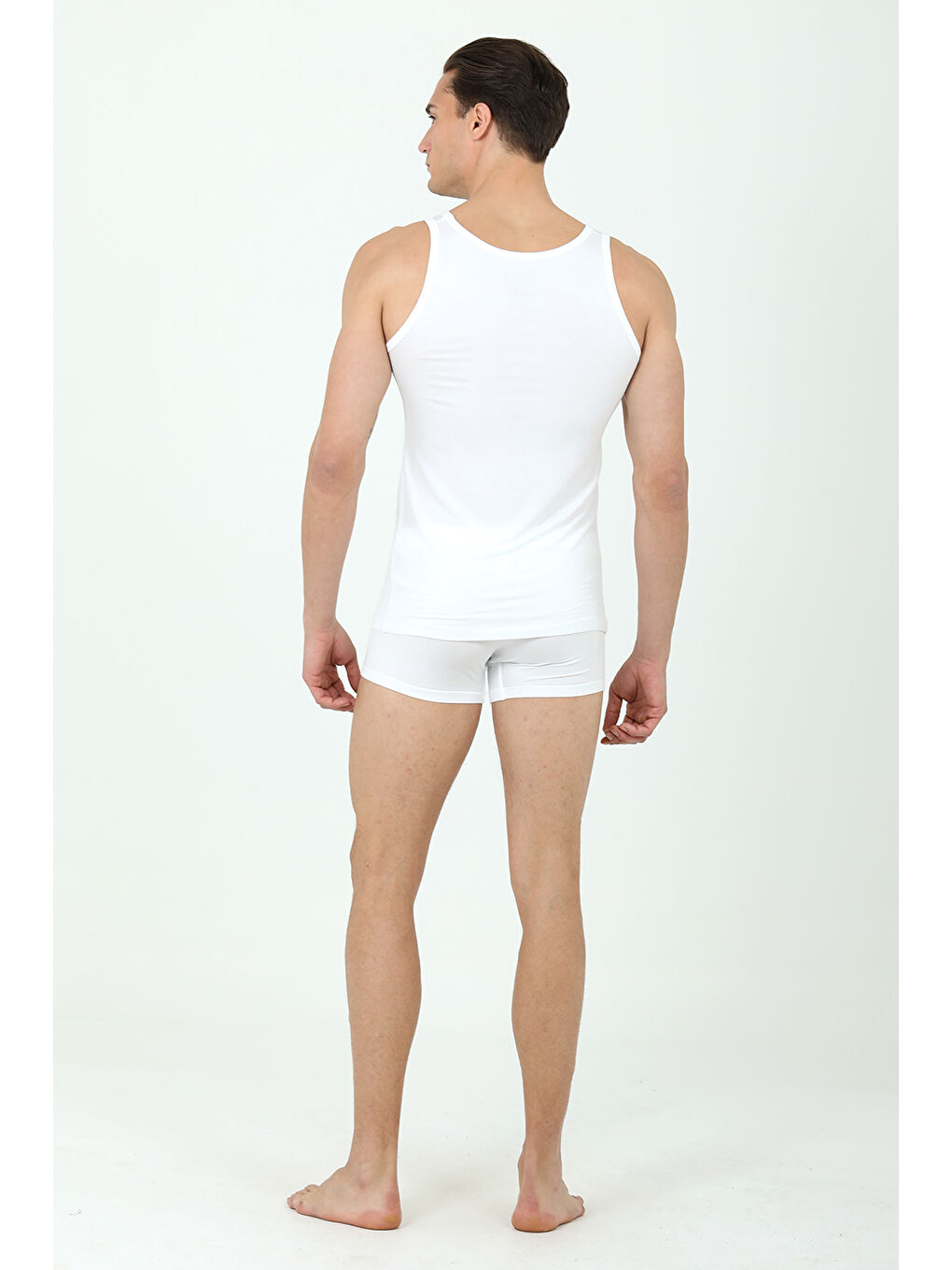 Beyaz Boxer Atlet Set BEYAZ-2