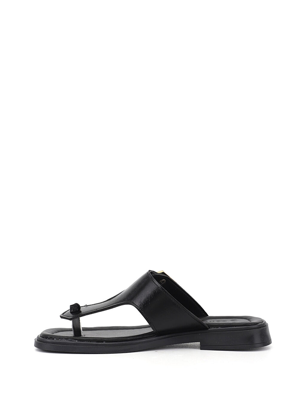 Siyah Kadın SİYAH Parmak Arası Tokalı Günlük Terlik-3