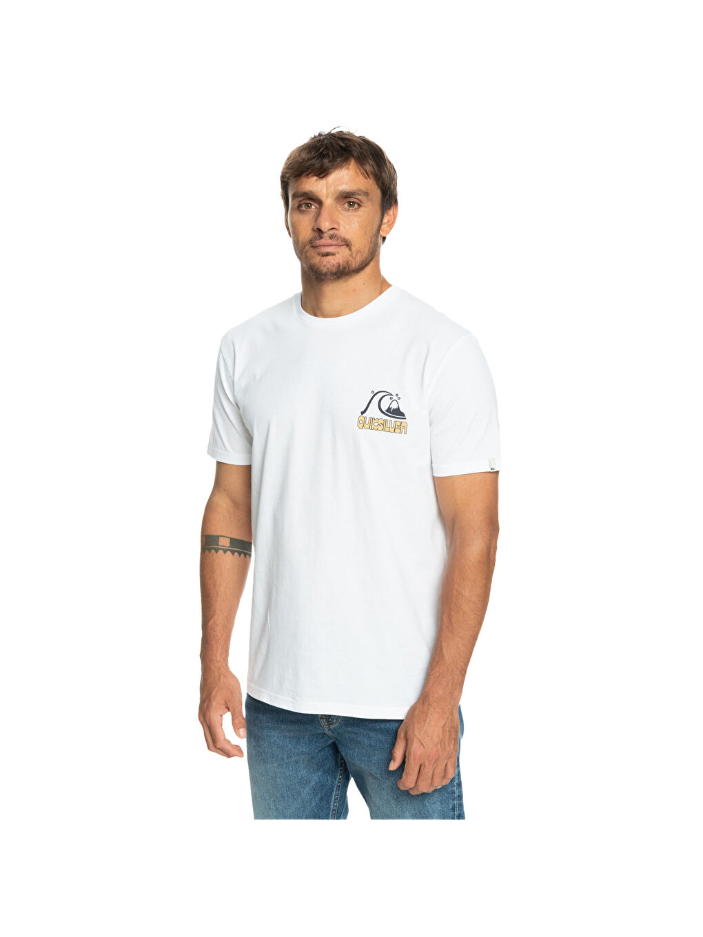 Beyaz Riseshine Erkek Renkli Tişört-1