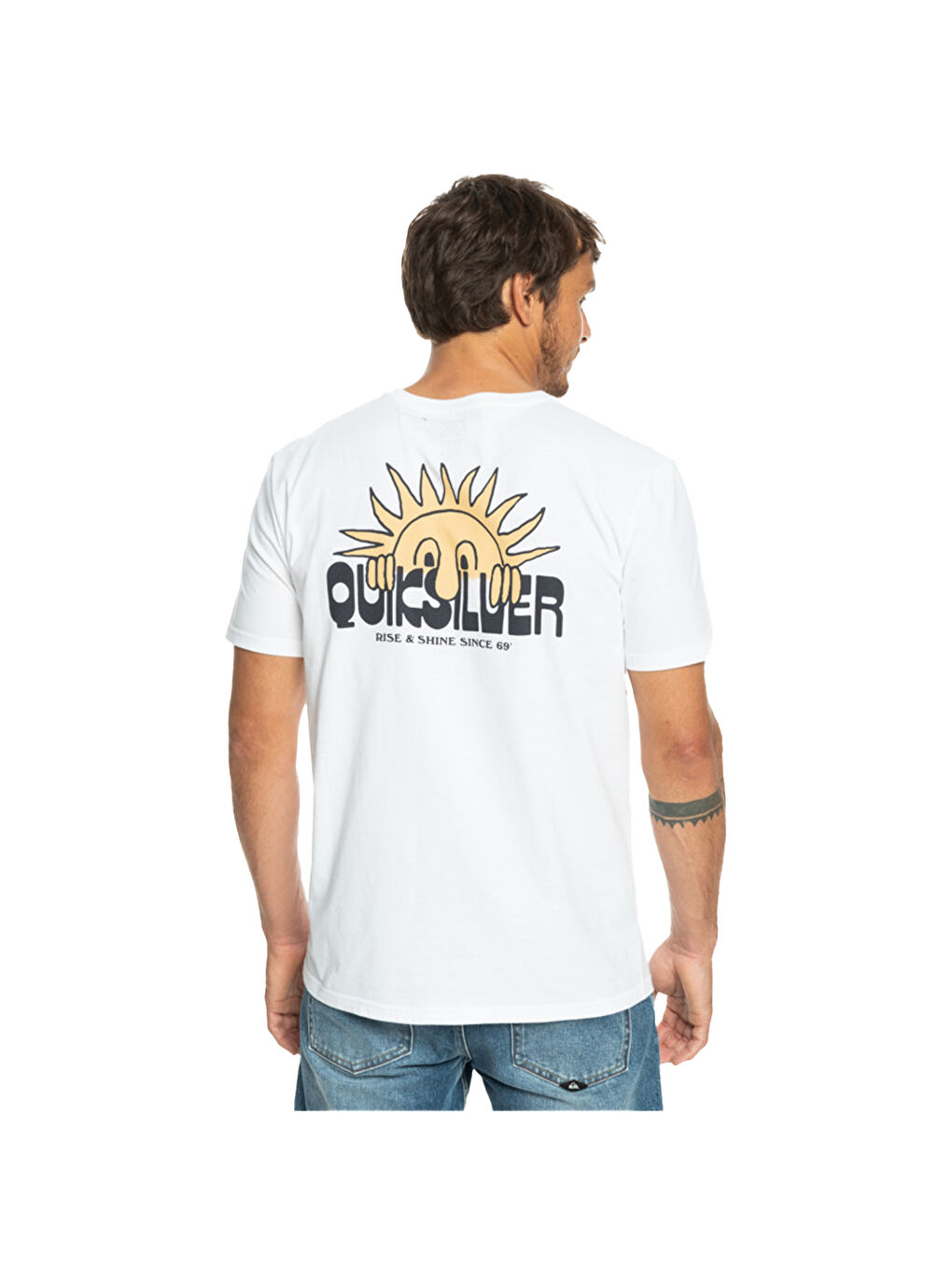 Beyaz Riseshine Erkek Renkli Tişört-2