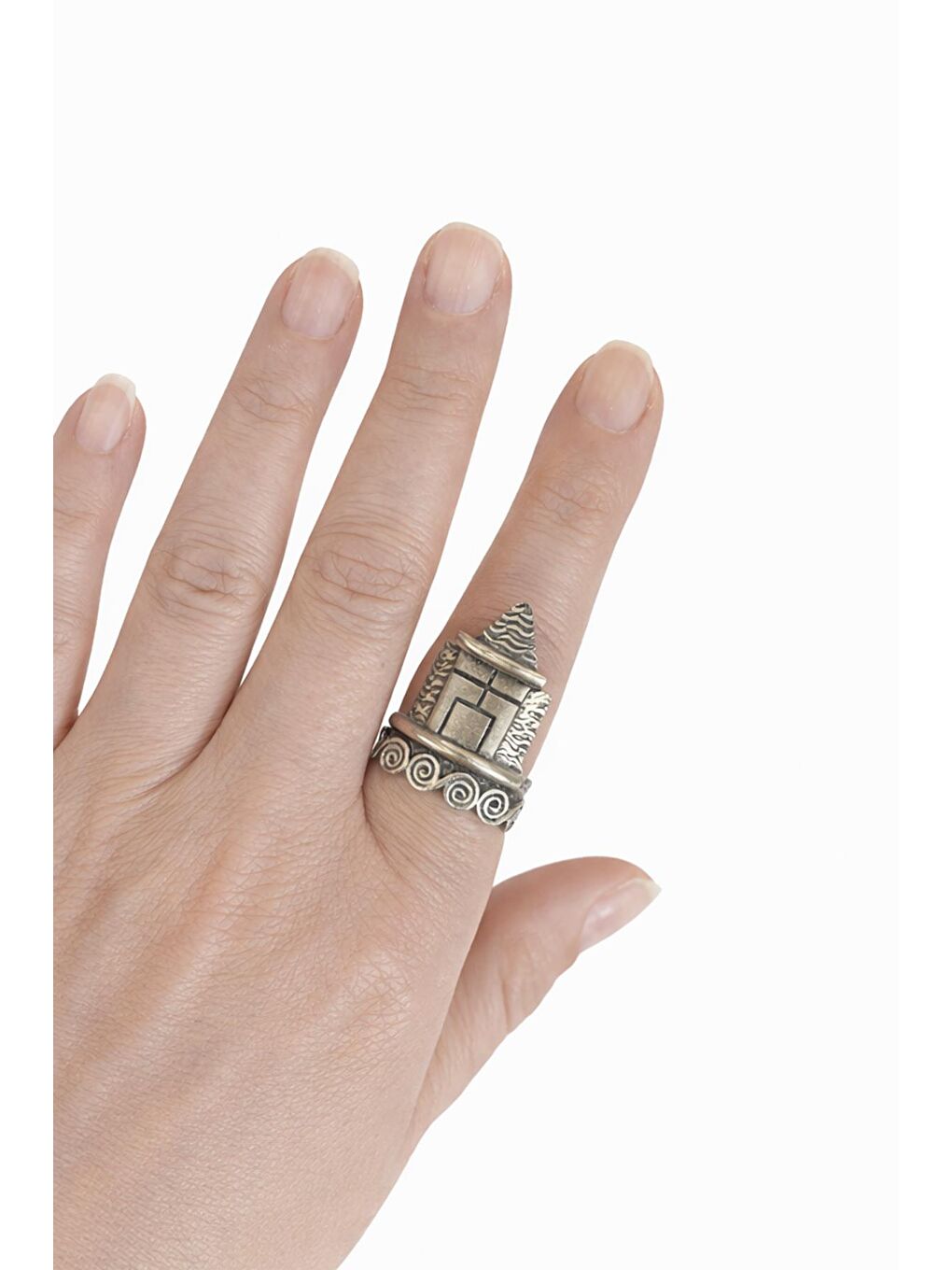 Gri 4 Adet Tarihi Yarımada Ayarlanabilir Yüzük Seti-3