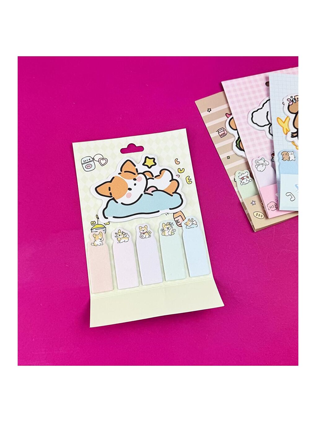 Sevimli Köpek Tasarımlı Post it-1