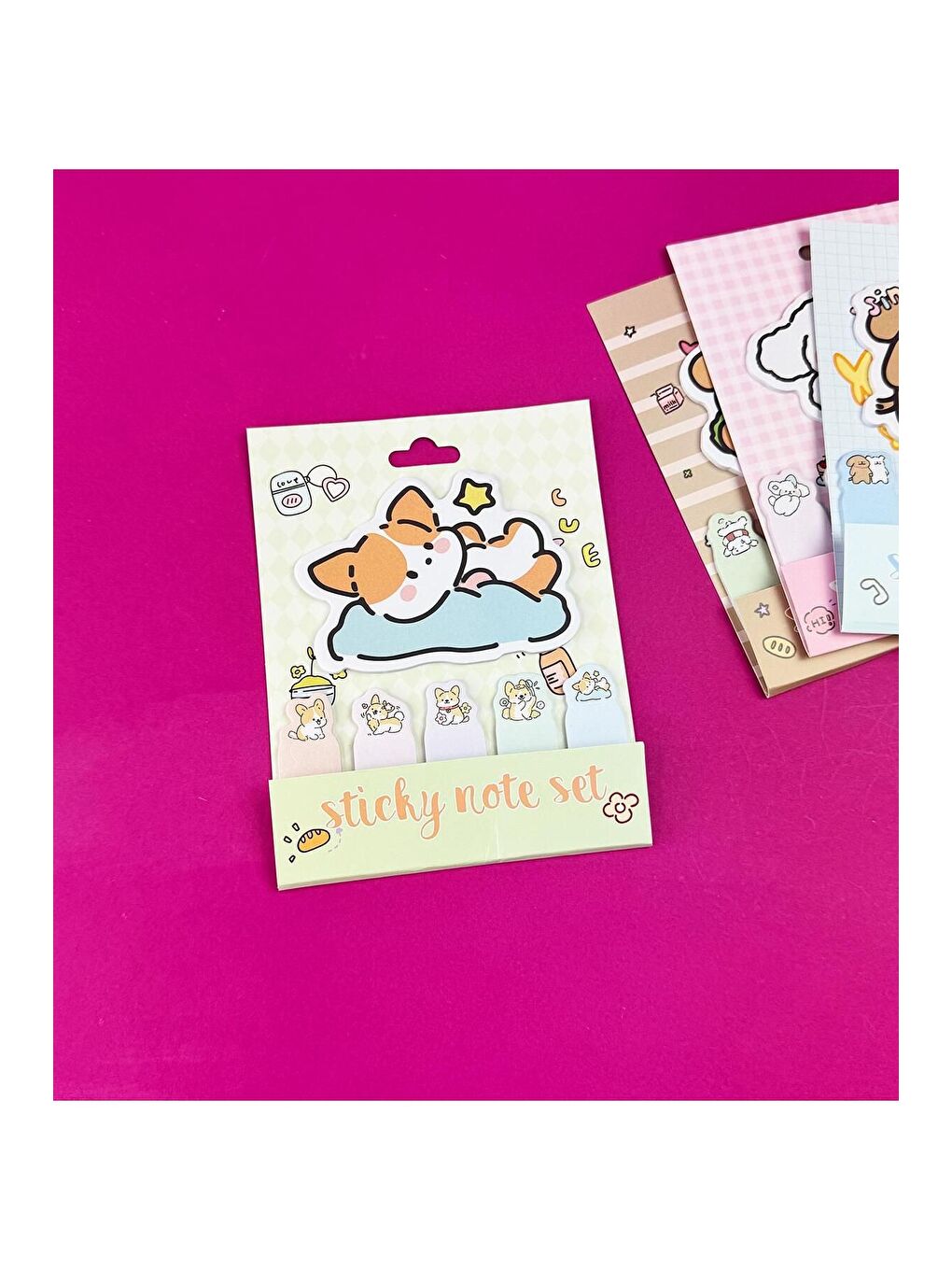 Sevimli Köpek Tasarımlı Post it-2