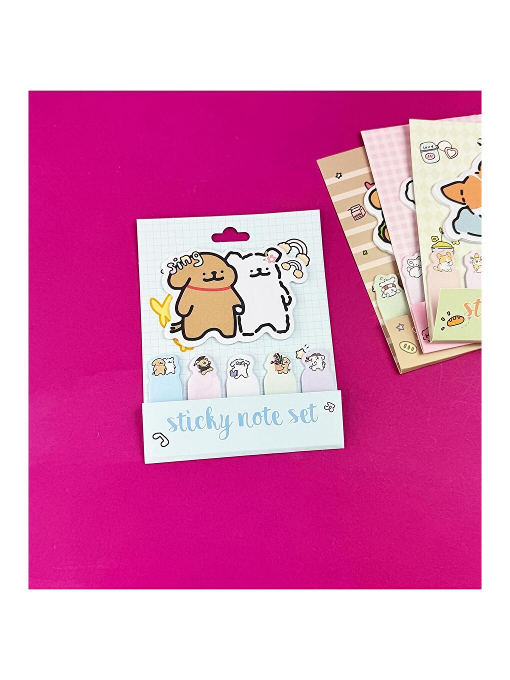 Sevimli Köpek Tasarımlı Post it-3