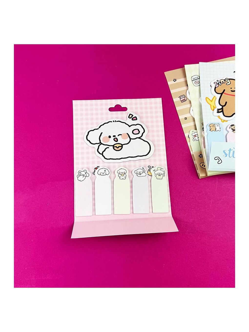 Sevimli Köpek Tasarımlı Post it-6