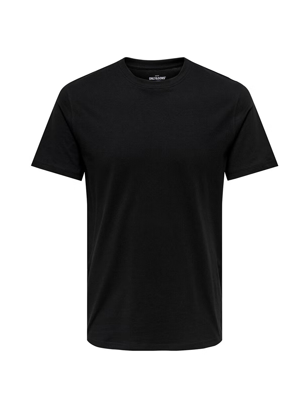 Siyah Onsmax % 100 Pamuk Regular Fit Bisiklet Yaka Tişört 22025208-1