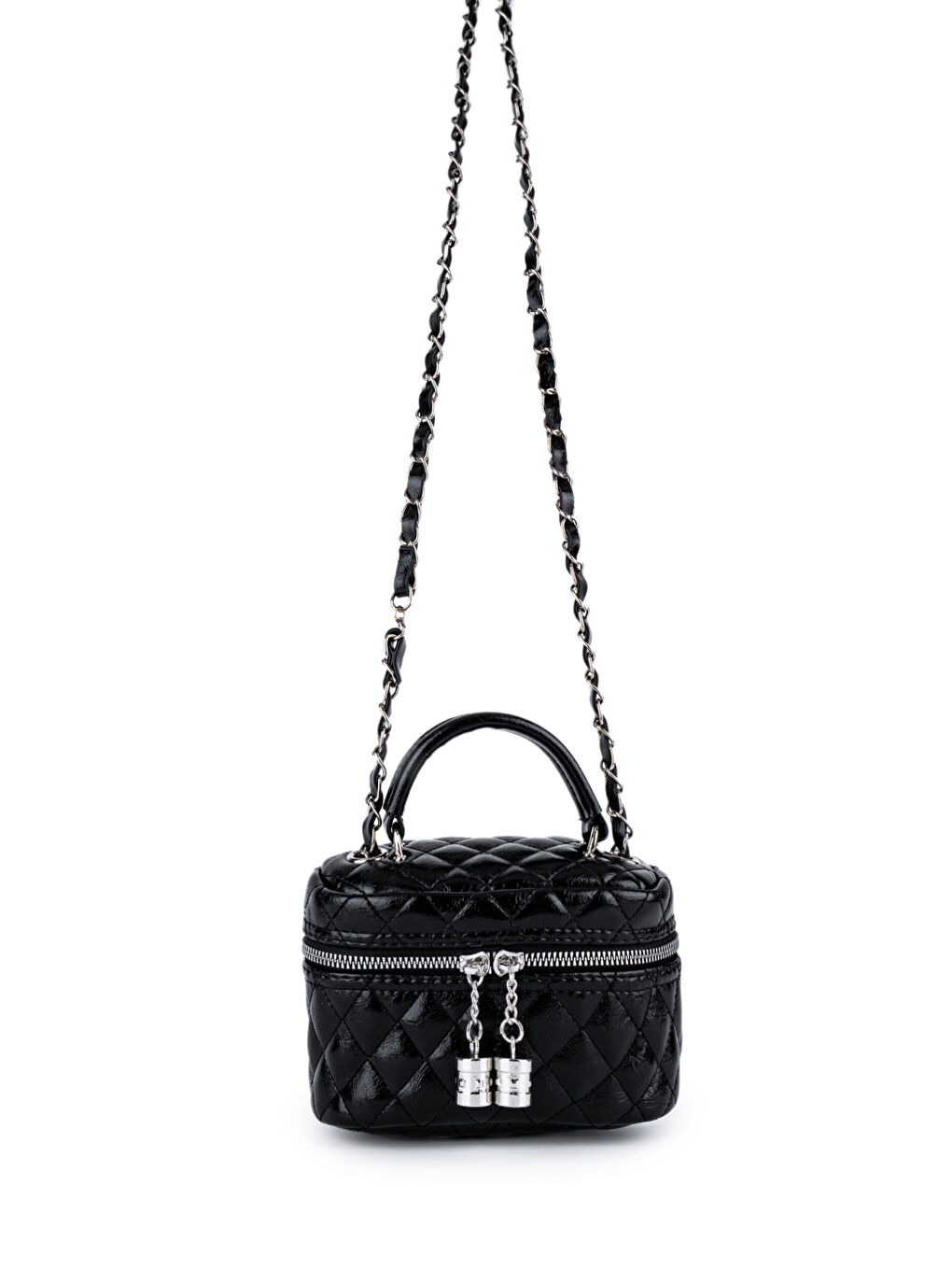 Suni Deri Almira Kadın Çapraz Çanta Siyah