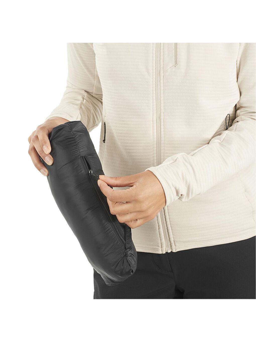 Elixir Micro Down Jckt Kadın Siyah Outdoor Ceketi-2