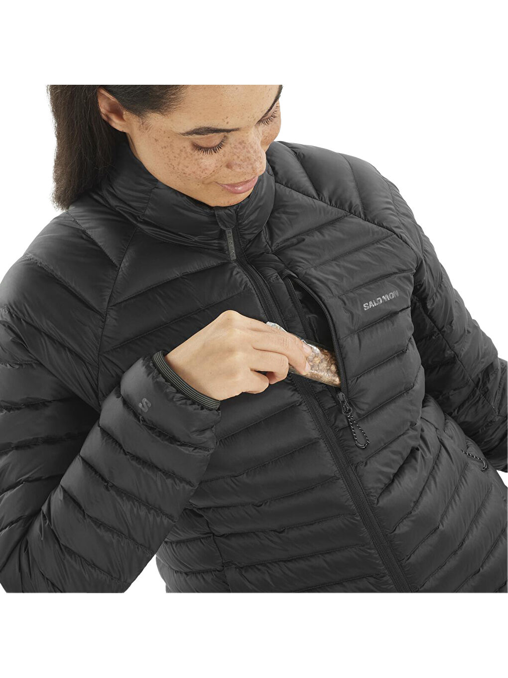 Elixir Micro Down Jckt Kadın Siyah Outdoor Ceketi-3