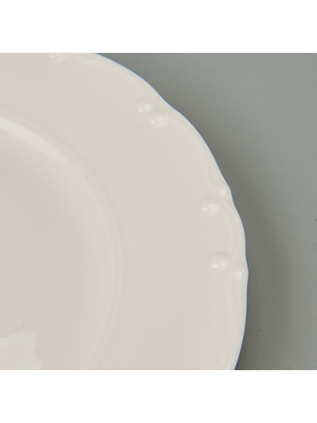 Ekru Liana 6'lı Servis Tabağı - Krem - 25 cm-1