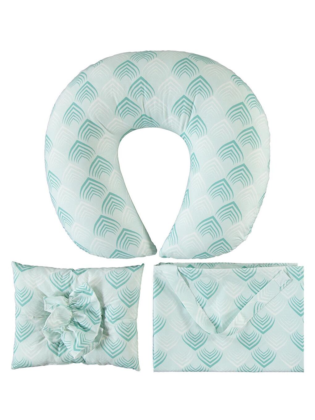 Emzirme Seti 3 lü - Yeşil Standart