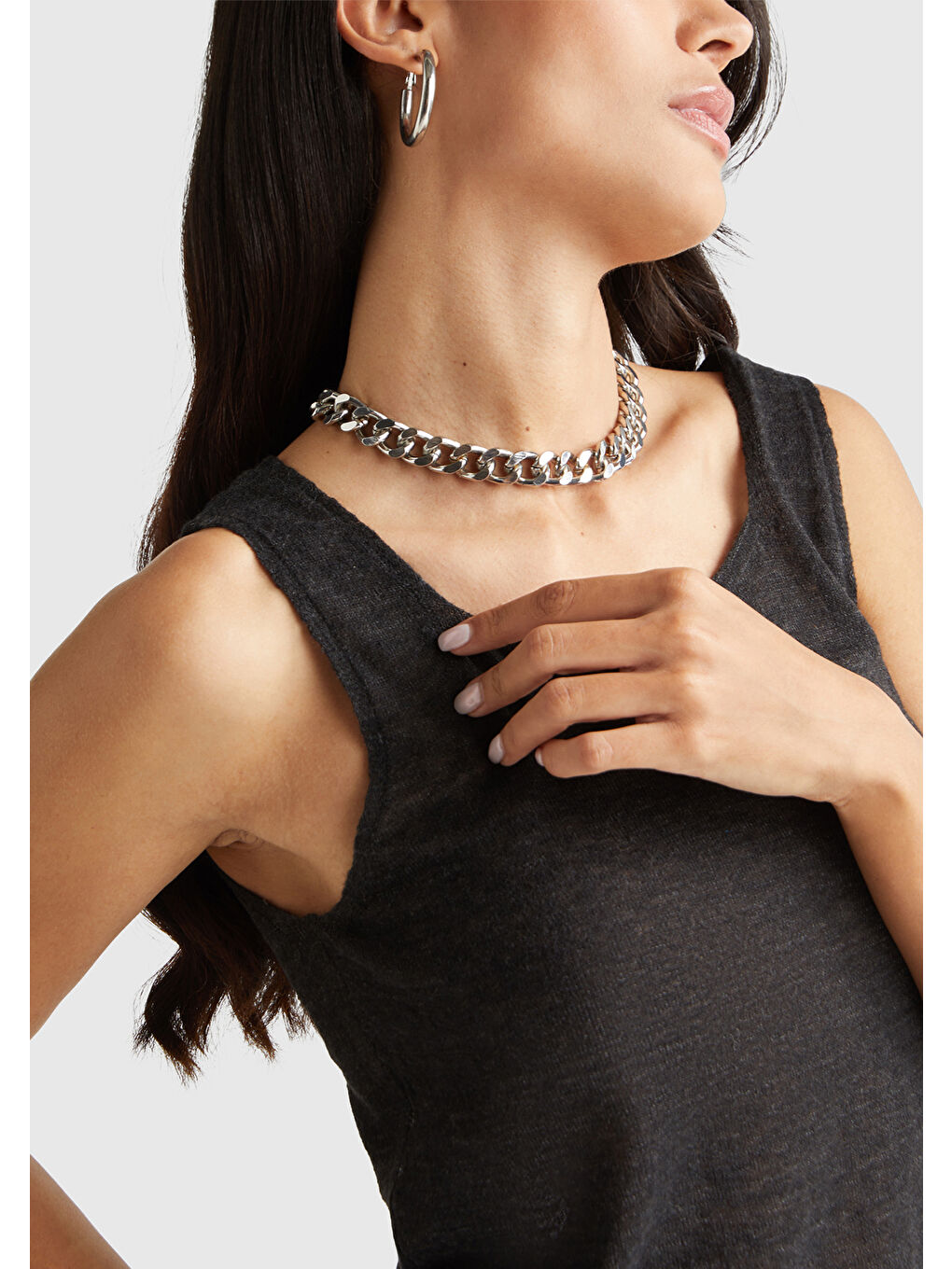 Kadın Siyah Alpaka ve Yün Karışımlı Triko Atlet-5