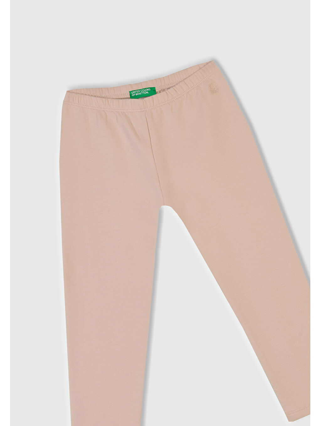 Kız Çocuk Toz Pembe Beli Logo İşlemeli Regular Fit Tayt-1