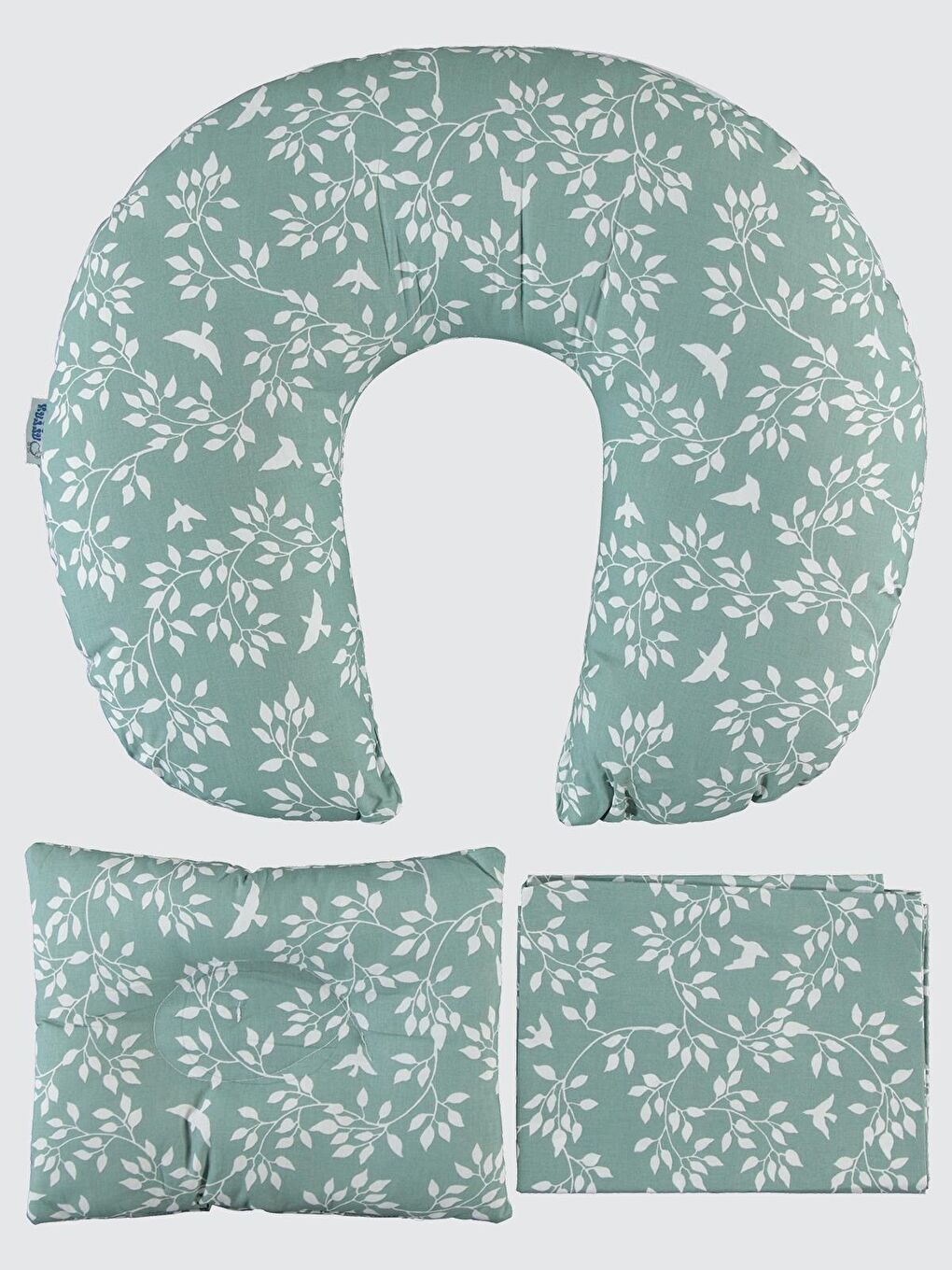 Emzirme Seti 3 lü - Yeşil Standart-1