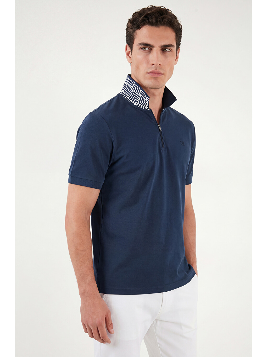 İndigo Regular Fit Fermuarlı Polo T Shirt 5904069-5