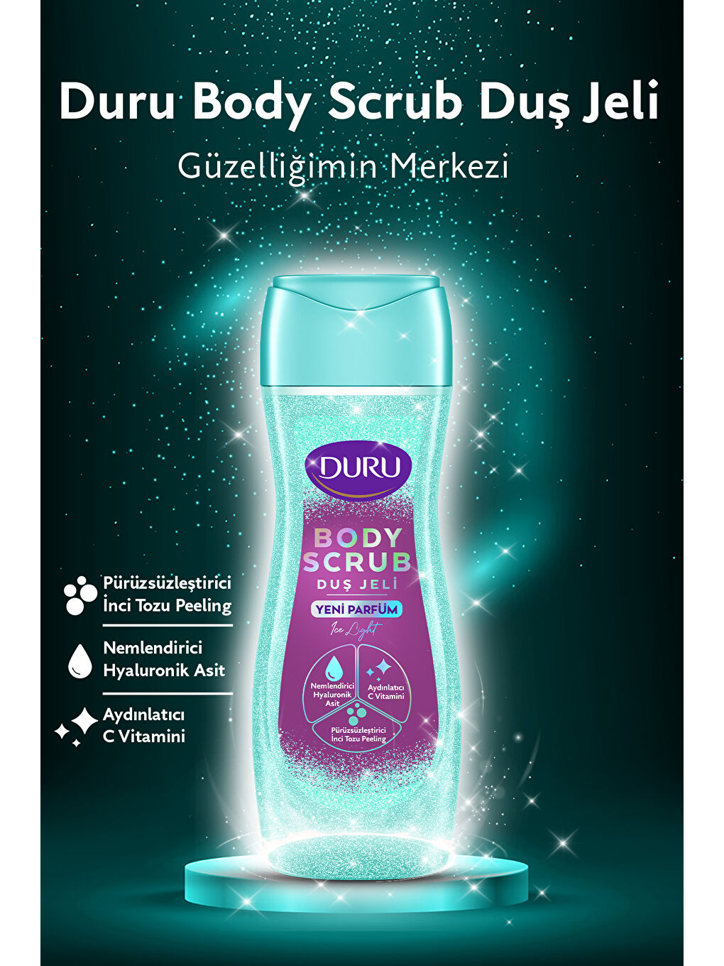 Body Scrub Pink Delight & Ice Light Duş Jeli 2x450 ML-2