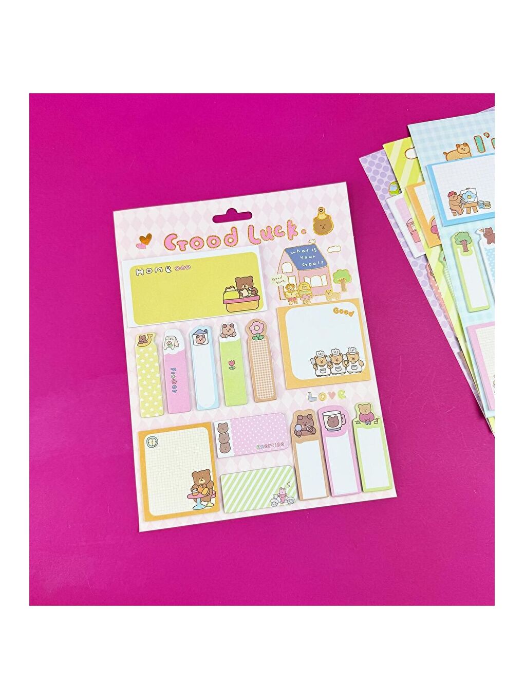 Sevimli Ayı Tasarımlı Post it Seti-2