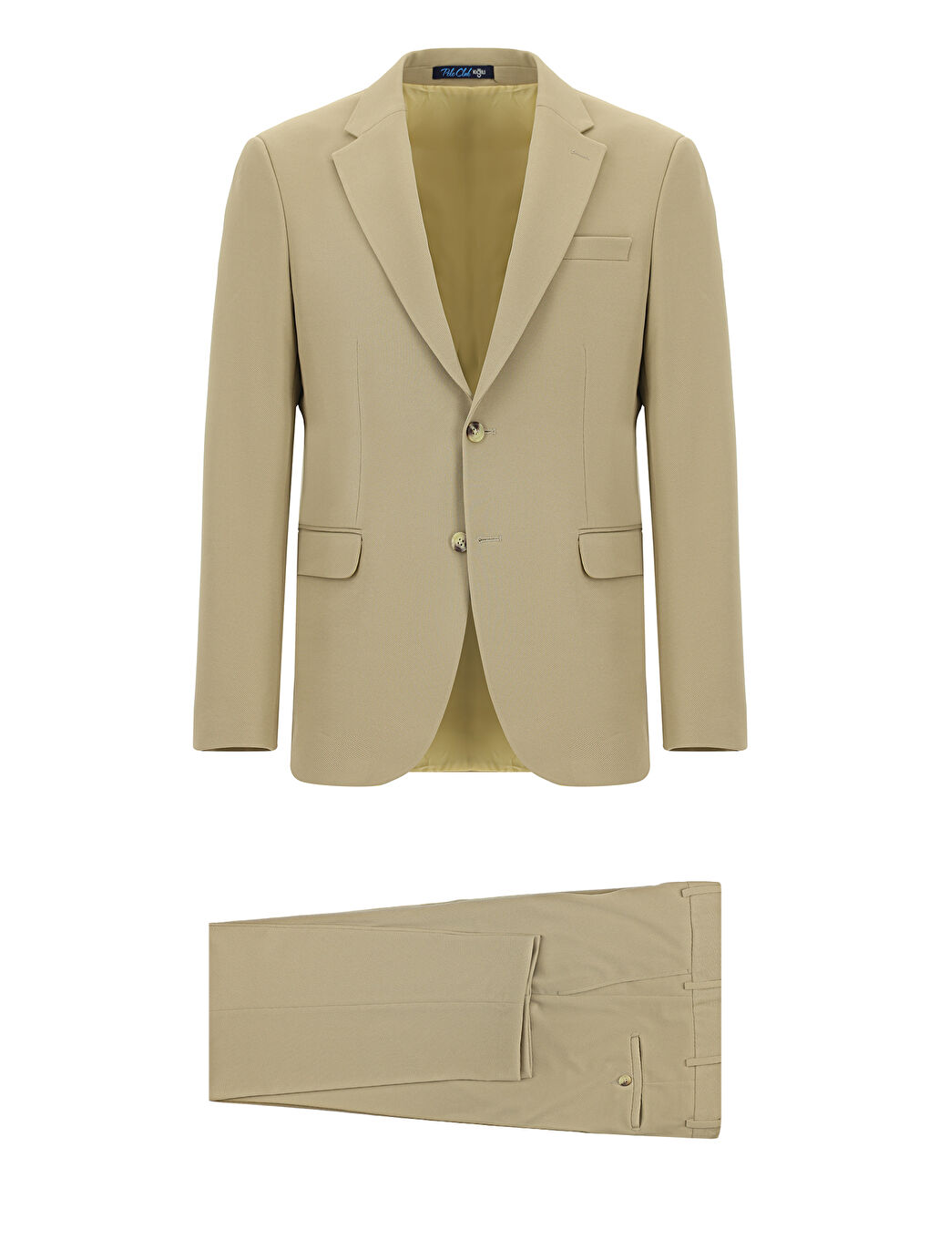 Bej Slim Fit Dar Kesim Klasik Takım Elbise-8