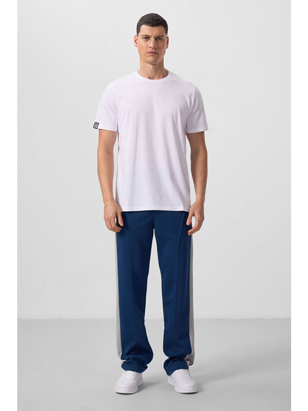 Standart Fit Basic O Yaka 3lü Paket Beyaz Erkek T-Shirt 87911-4