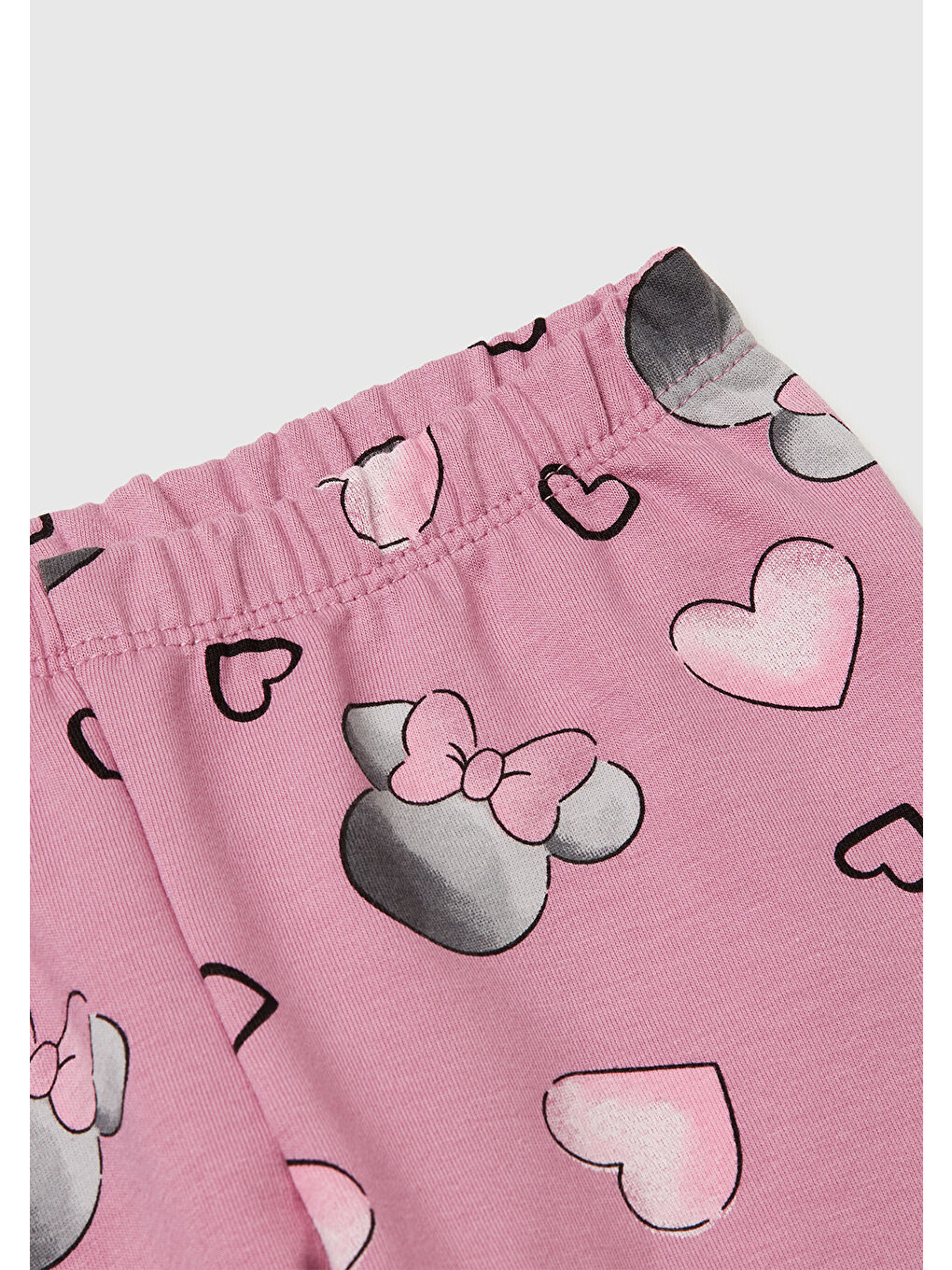 Kız Çocuk Ekru Mix Önü Baskılı Sweatshirt ve Tamamı Desenli Pantolon Takım-2