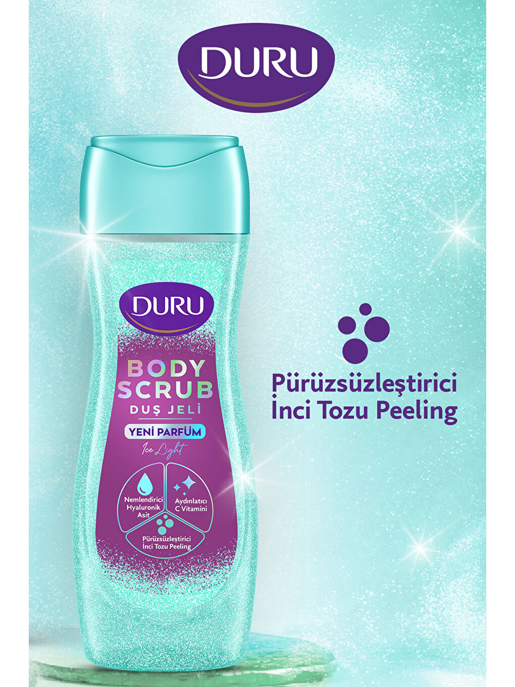 Body Scrub Pink Delight & Ice Light Duş Jeli 2x450 ML-4