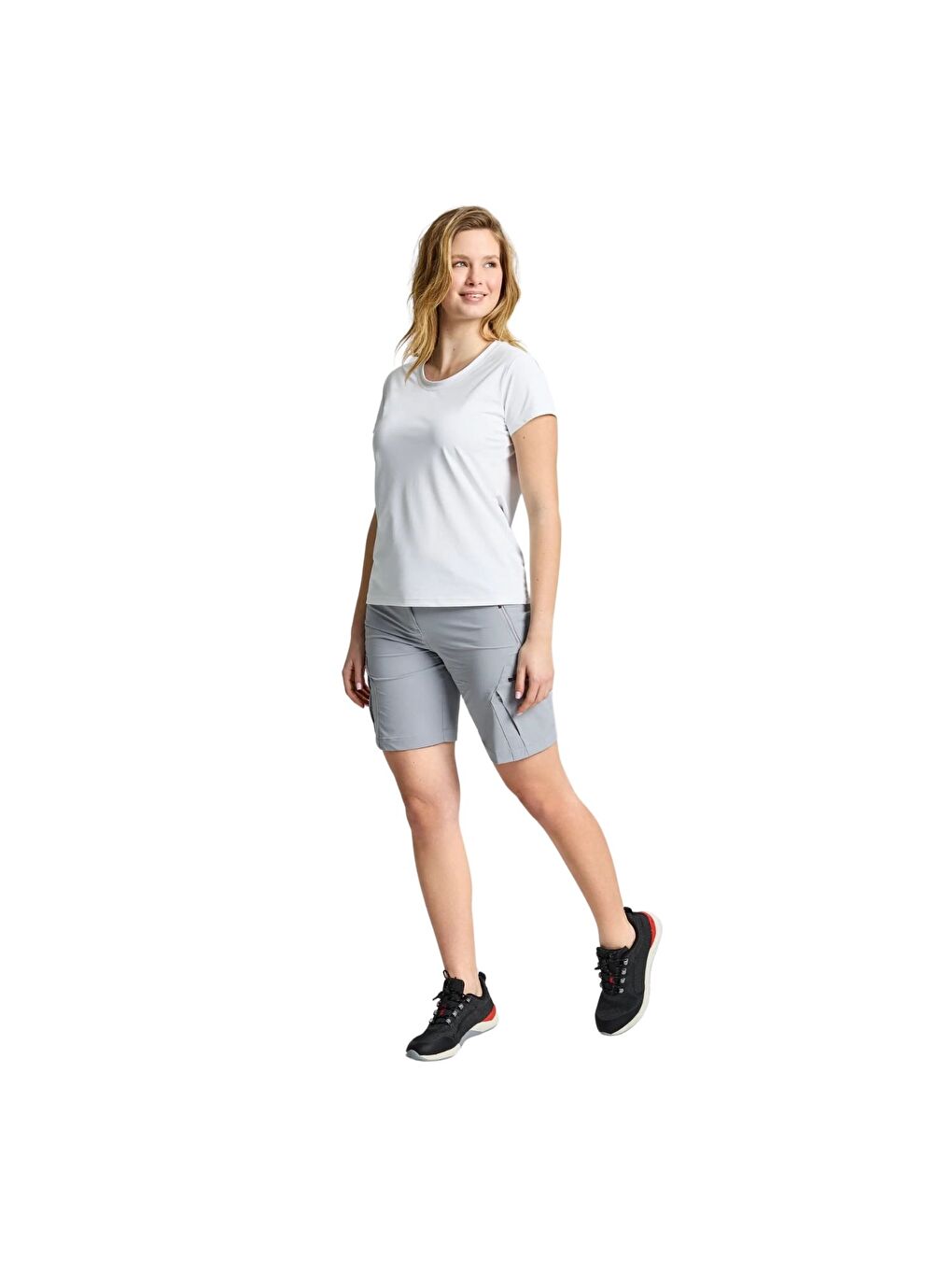 Ws Tech Pique Kadın Beyaz Tişört-1