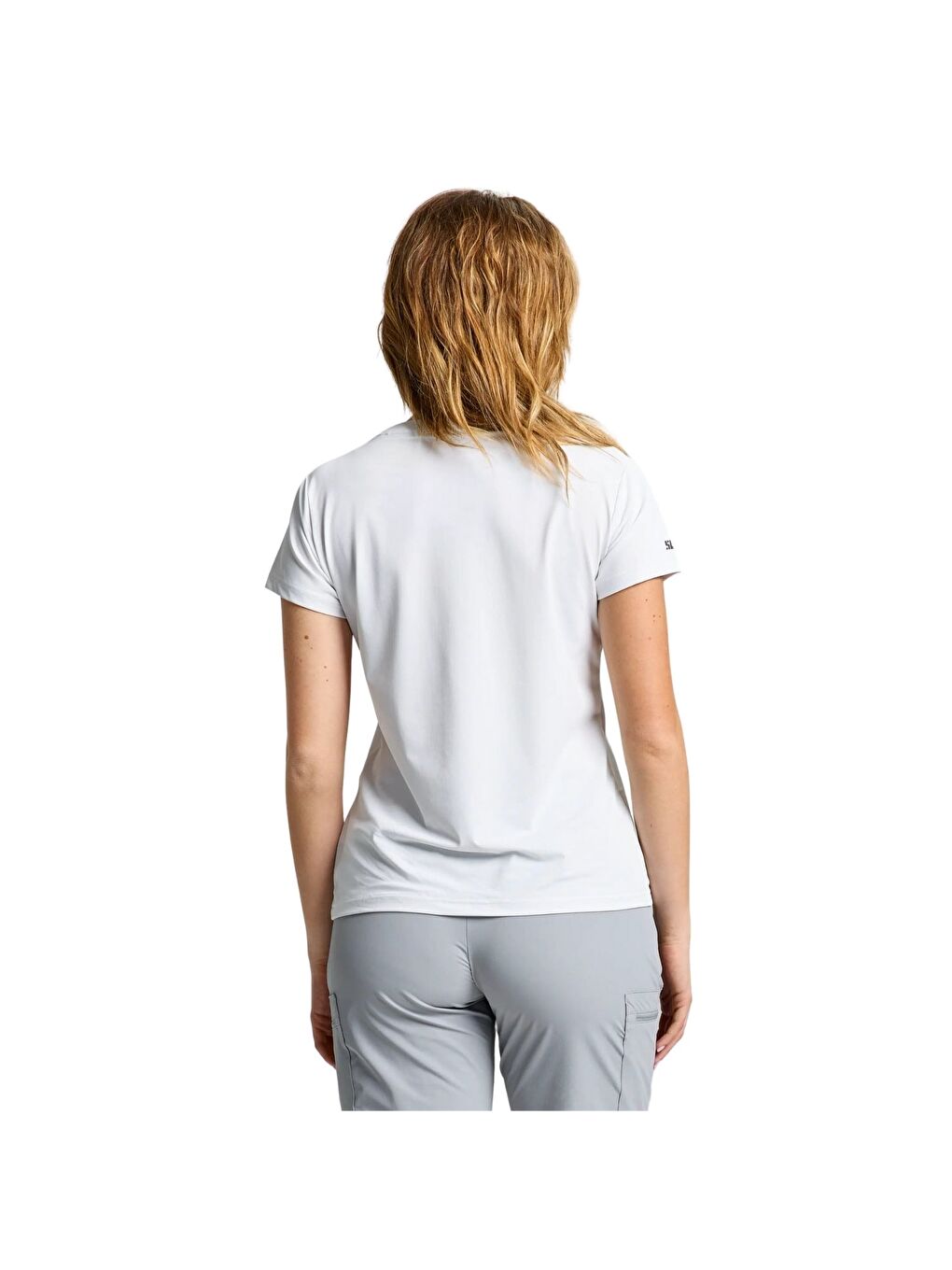 Ws Tech Pique Kadın Beyaz Tişört-3