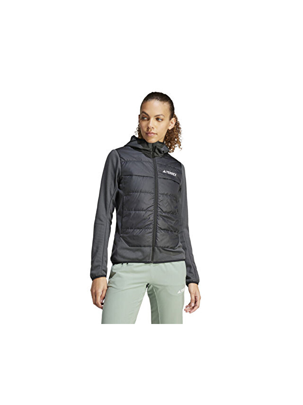 W Multi Hyb Jkt Kadın Outdoor Montu Ir7882 Gri