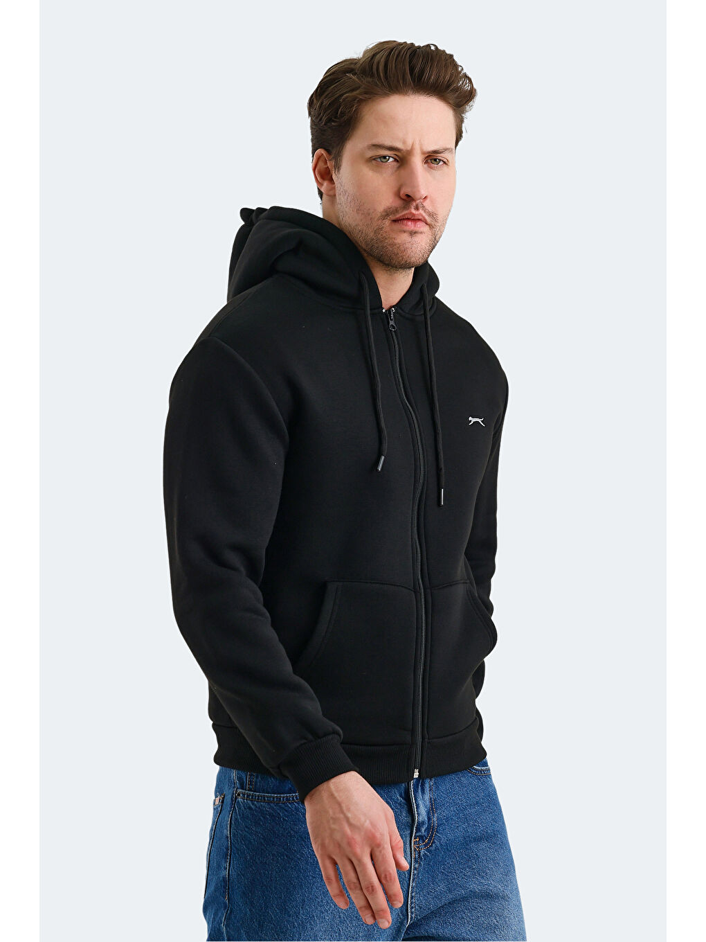 SLAZENGER CUDI I Erkek Sweatshirt Siyah - 3