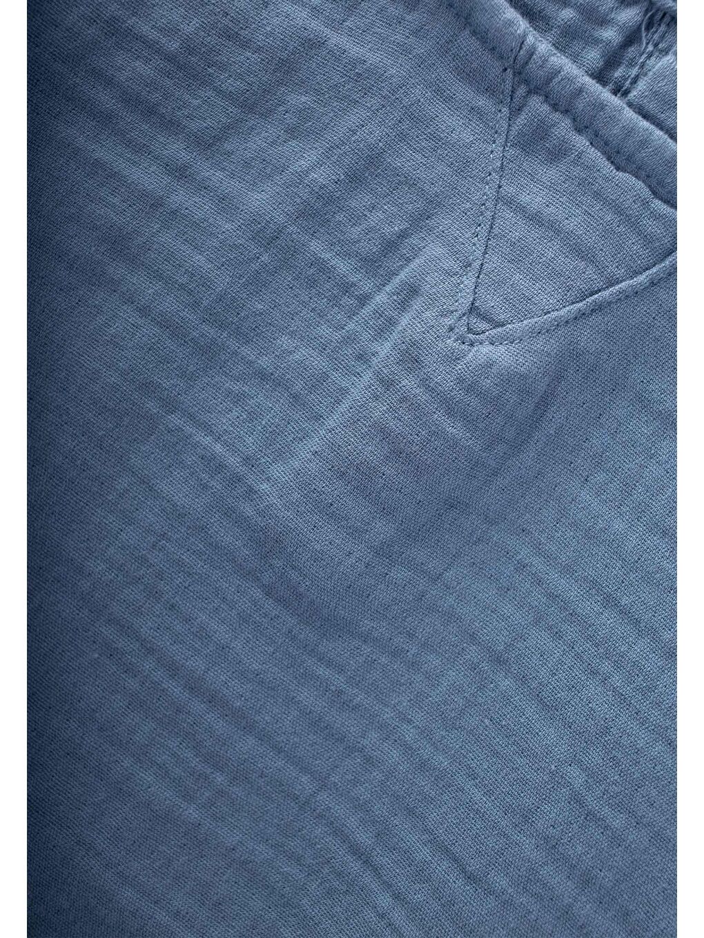 Organik Üçgen Parçalı Mevsimlik Sweatshirt 2-10 Yaş İndigo Mavi-2