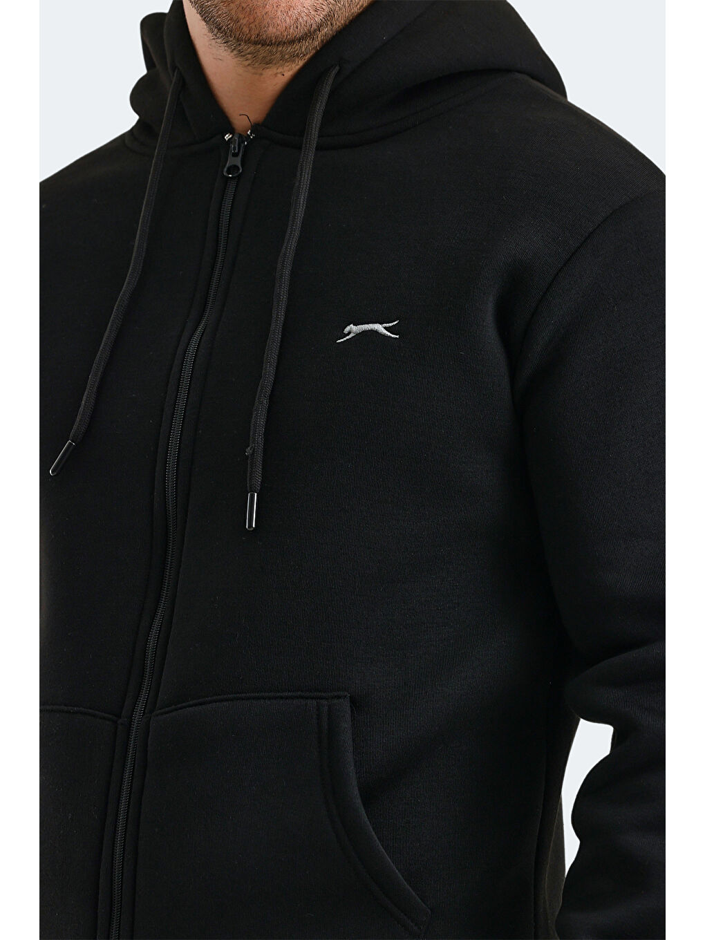 SLAZENGER CUDI I Erkek Sweatshirt Siyah - 4