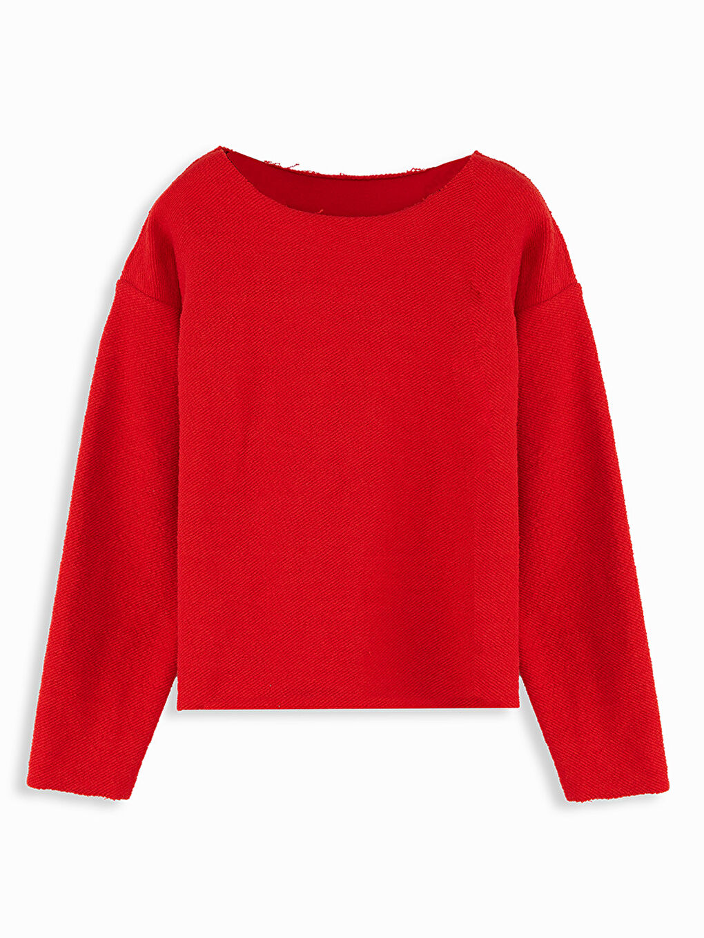Crop Top Kız Çocuk Kırmızı Sweatshirt-2