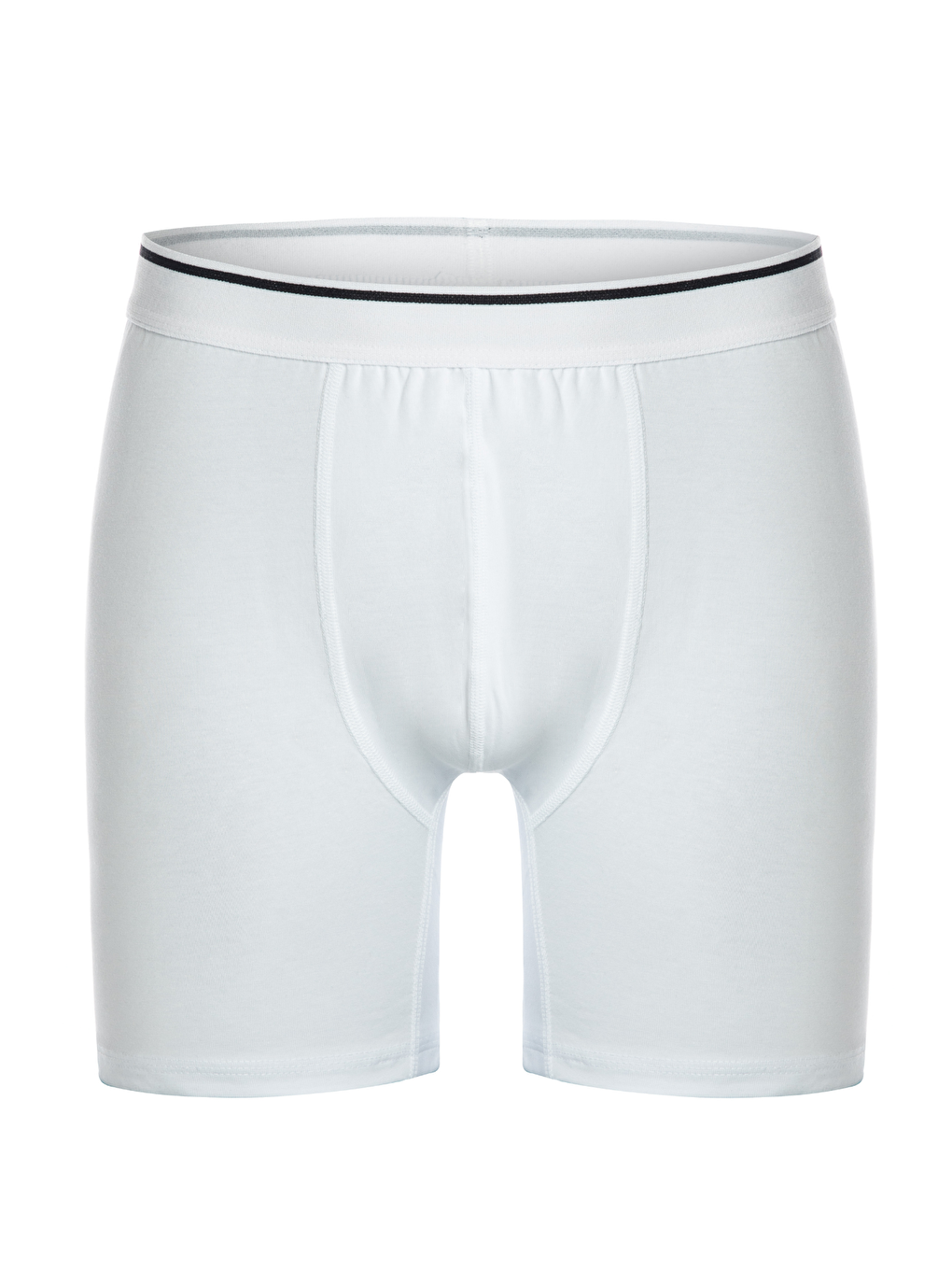 Beyaz 3 lü Erkek Pamuklu Elastanlı Esnek Boxer Seti 4197-1