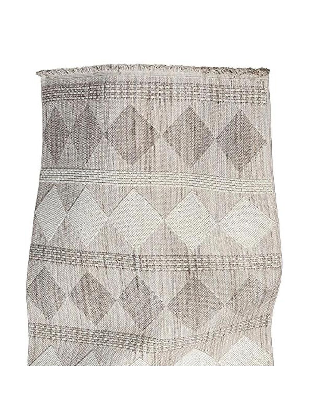 Agra Cyan Modern İskandinav Desenli Halı - Gri - 160x230 cm-5