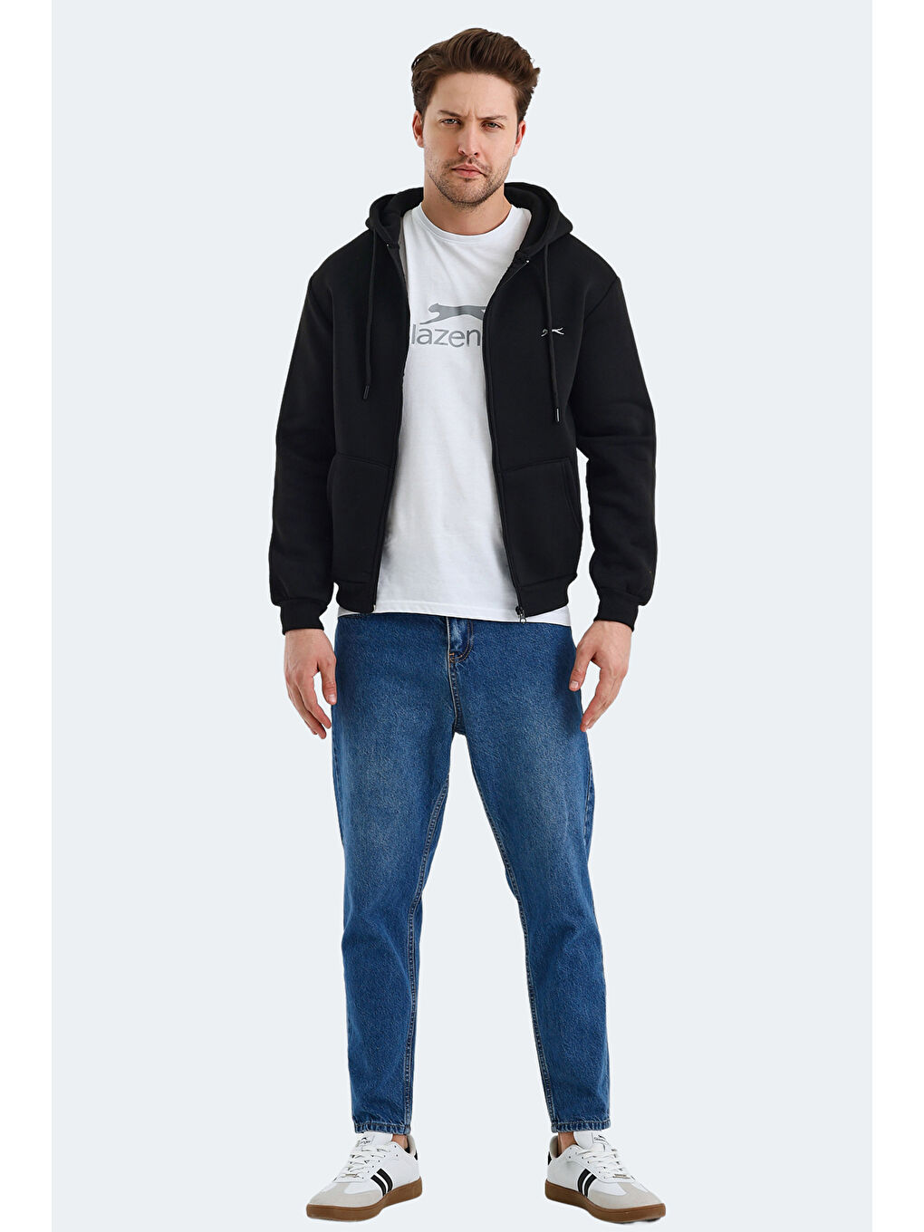 SLAZENGER CUDI I Erkek Sweatshirt Siyah - 6